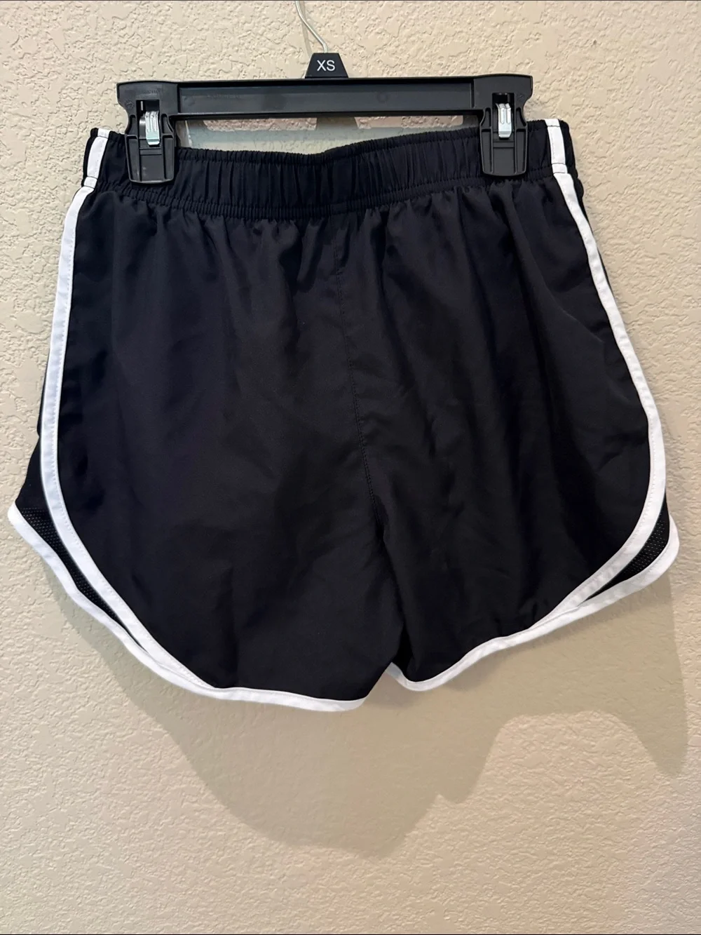 Nike Black Athletic Shorts with White Trim